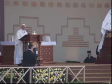 Papa Francisco durante a Missa na praia de Huanchaco, em Trujillo (Peru).