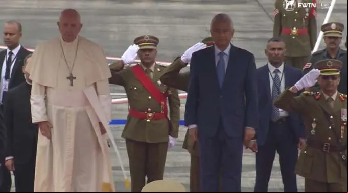 PapaFrancisco_LlegaAMauricio_090919_CapturaTouTube.jpg ?? 