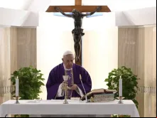 Papa Francisco na Missa na Casa Santa Marta.