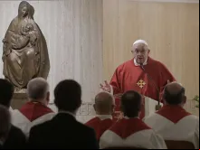 Papa Francisco na Missa na Casa Santa Marta.