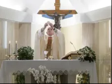 Papa Francisco na Missa na Casa Santa Marta.