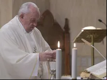 Papa Francisco na Missa da Casa Santa Marta.