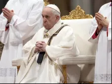 Papa Francisco na missa no Vaticano