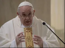 Papa Francisco na Missa na Casa Santa Marta.