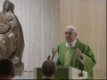 Papa Francisco na Missa da Casa de Santa Marta.