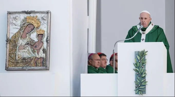 PapaFrancisco_Misa_Bari_VirgenMaria_23022020_DanielIbanYezACIPrensa.jpg ?? 