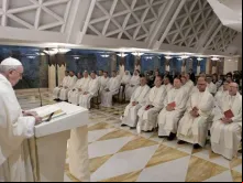 Papa Francisco na Missa da Casa Santa Marta.
