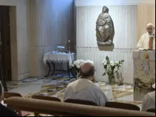 Papa Francisco na Missa na Casa Santa Marta.