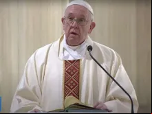 Papa Francisco na Missa da Casa Santa Marta.