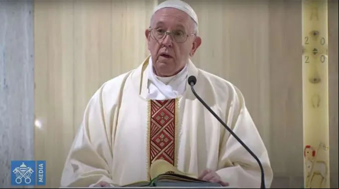 PapaFrancisco_Misa_SantaMarta_30042020_CapturaVaticanYouTube.jpg ?? 
