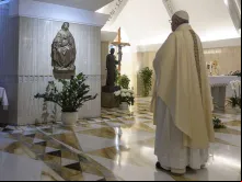 Papa Francisco na Missa na Casa Santa Marta.