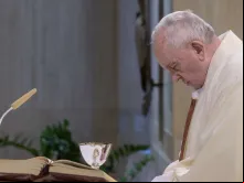 Papa Francisco na Missa na Casa Santa Marta.