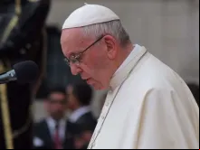 Papa Francisco no Palácio do Governo em Lima.