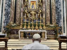 Papa Francisco na basílica de Santa Maria Maior