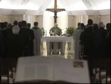 Papa Francisco na Missa da Casa de Santa Marta.