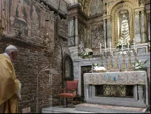 Papa Francisco no Santuário de Loreto.