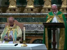 Justin Welby e o Papa Francisco 
