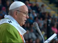 Papa Francisco na Missa em Bolonha. Captura Youtube