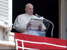 Papa Francisco na oração do Angelus.
