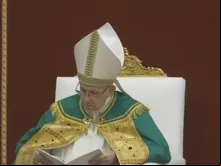Papa durante a celebração.