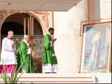 Papa durante a missa.