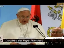 Discurso do Papa Francisco aos líderes religiosos da Albânia (captura de tela EWTN en español) 