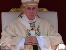 O Papa Francisco durante a Missa.