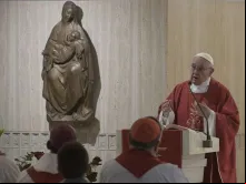Papa Francisco na Missa na Casa Santa Marta.