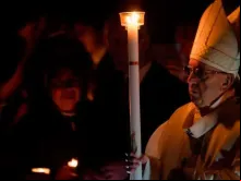 Papa Francisco na Vigília Pascal de 2018 em Roma.