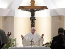 Papa Francisco na Missa na Casa Santa Marta.
