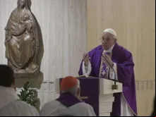 Papa Francisco na Missa na Casa Santa Marta.