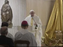 Papa Francisco na Missa na Casa Santa Marta.