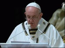 Papa Francisco celebrando a Vigília Pascal 2020
