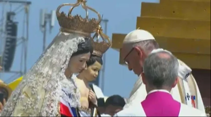PapaVirgenDelCarmen_CapturaYouTube_180118.jpg ?? 
