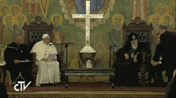 PapaYPatriarcaDiscursoGeorgiaCaptura.jpg ?? 