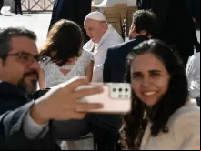 Papa Francisco durante uma Audiência Geral.
