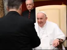 Audiência do papa Francisco com membros das Pontifícias Obras Missionárias.