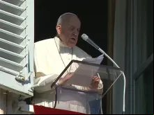 Papa Francisco na oração do Ângelus.