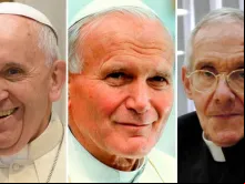 Papa Francisco, São João Paulo II e Cardeal Jean Louis Tauran