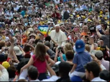 O Papa Francisco hoje na Audiência Geral.