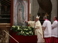 A Missa celebrada na Basílica de São Pedro por ocasião da Festa de Nossa Senhora de Guadalupe