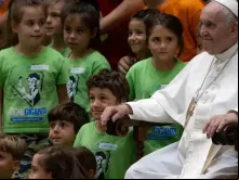 Papa Francisco com os jovens