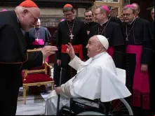 Papa Francisco com membros da Conferência Episcopal Alemã
