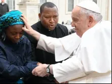 Papa Francisco após uma Audiência Geral