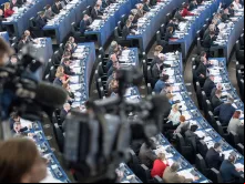 Sessão plenária do Parlamento Europeu.