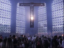 Peregrinos na Capela das Velas do Santuário de Aparecida 