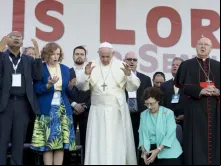 Papa Francisco no 50º aniversário da Renovação Carismática Católica, em junho de 2017.