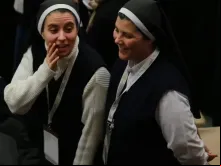 Duas consagradas durante audiência com o papa Francisco