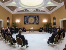 Primeiro encontro do Papa Francisco com os bispos do Chile - Crédito: Vatican Media