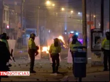 Protestos em Bogotá. Crédito: EWTN Notícias